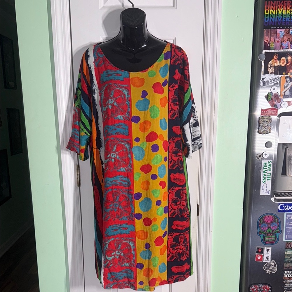Jams World Vibrant Vintage From The Archives Short Sleeve Hawaiian Dress Size XL